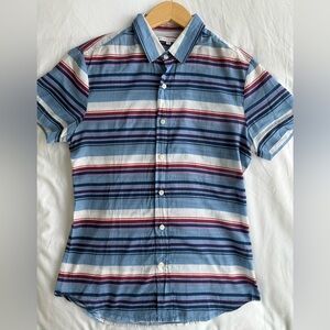 Parke & Ronen Multicolor Striped Casual Shirt